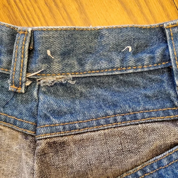 Vintage 80s denim mini skirt - Picture 10 of 11